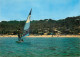 Navigation Sailing Vessels & Boats Themed Postcard La Faviere Camp Du Domaine Wind Surf - Segelboote