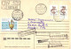 Tajikistan:Uzbekistan:Registered Cover From Tashkent With Overprited Tajikistan Stamp And Usbeksitan Stamp, 1992 - Uzbekistan