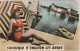 MO 13-(95) SOUVENIR ENGHIEN LES BAINS - CARTE COULEURS - PIN UP - 2 SCANS - Enghien Les Bains