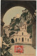 MO 14 - MONACO - L' EGLISE SAINTE DEVOTE - CARTE COLORISEE - 2 SCANS - La Condamine