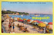 06 ALPES MARITIMES / ANTIBES / JUAN-LES-PINS / LA PLAGE À L'HEURE DU BAIN ET LA POINTE DU CAP D'ANTIBES / ANIMÉE - Juan-les-Pins