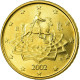 Italie, 50 Euro Cent, 2002, FDC, Laiton, KM:215 - Italy