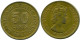 50 CENTS 1961 Malaya&British Borneo Moneda #AZ069.E.A - Other - Asia
