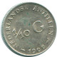 1/10 GULDEN 1966 NETHERLANDS ANTILLES SILVER Colonial Coin #NL12755.3.U.A - Antilles Néerlandaises