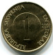 1 TOLAR 2001 SLOVENIA UNC Fish Coin #W11302.U.A - Slovenia