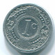 1 CENT 1996 ANTILLES NÉERLANDAISES Aluminium Colonial Pièce #S13140.F.A - Antilles Néerlandaises