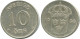 10 ORE 1936 SUECIA SWEDEN PLATA Moneda #AD022.2.E.A - Schweden