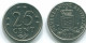 25 CENTS 1971 ANTILLES NÉERLANDAISES Nickel Colonial Pièce #S11539.F.A - Antilles Néerlandaises