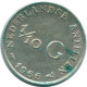 1/10 GULDEN 1966 ANTILLAS NEERLANDESAS PLATA Colonial Moneda #NL12661.3.E.A - Antilles Néerlandaises