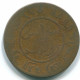 1 CENT 1857 NETHERLANDS EAST INDIES INDONESIA Copper Colonial Coin #S10037.U.A - Niederländisch-Indien