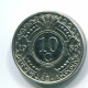 10 CENTS 1989 ANTILLES NÉERLANDAISES Nickel Colonial Pièce #S11312.F.A - Niederländische Antillen