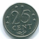 25 CENTS 1970 ANTILLES NÉERLANDAISES Nickel Colonial Pièce #S11445.F.A - Antilles Néerlandaises
