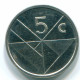 5 CENTS 1986 ARUBA (NIEDERLANDE NETHERLANDS) Nickel Koloniale Münze #S13615.D.A - Aruba