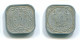 5 CENTS 1976 SURINAME Aluminium Coin #S12588.U.A - Suriname 1975 - ...