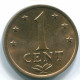 1 CENT 1978 ANTILLES NÉERLANDAISES Bronze Colonial Pièce #S10725.F.A - Netherlands Antilles