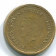 1 GULDEN 1993 NETHERLANDS ANTILLES Aureate Steel Colonial Coin #S12158.U.A - Netherlands Antilles