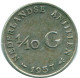 1/10 GULDEN 1957 NIEDERLÄNDISCHE ANTILLEN SILBER Koloniale Münze #NL12188.3.D.A - Netherlands Antilles