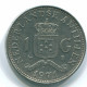 1 GULDEN 1971 NETHERLANDS ANTILLES Nickel Colonial Coin #S11959.U.A - Niederländische Antillen