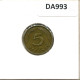 5 PFENNIG 1987 F WEST & UNIFIED GERMANY Coin #DA993.U.A - 5 Pfennig