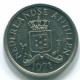 10 CENTS 1971 NIEDERLÄNDISCHE ANTILLEN Nickel Koloniale Münze #S13408.D.A - Niederländische Antillen