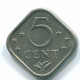 5 CENTS 1977 NETHERLANDS ANTILLES Nickel Colonial Coin #S12278.U.A - Antilles Néerlandaises