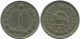 IRANÍ 1 RIAL 1968 / 1347 Islámico Moneda #AP222.E.A - Irán
