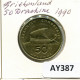 50 DRACHMES 1990 GREECE Coin #AY387.U.A - Griechenland