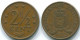 2 1/2 CENT 1973 ANTILLES NÉERLANDAISES Bronze Colonial Pièce #S10509.F.A - Antilles Néerlandaises