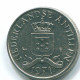 25 CENTS 1971 ANTILLES NÉERLANDAISES Nickel Colonial Pièce #S11485.F.A - Antilles Néerlandaises