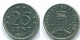 25 CENTS 1971 ANTILLES NÉERLANDAISES Nickel Colonial Pièce #S11485.F.A - Niederländische Antillen