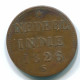 1/4 STUIVER 1826 SUMATRA NETHERLANDS EAST INDIES Copper Colonial Coin #S11673.U.A - Indes Neerlandesas
