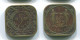 5 CENTS 1966 SURINAME NEERLANDÉS NETHERLANDS Nickel-Brass #S12795.E.A - Surinam 1975 - ...