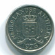 10 CENTS 1980 NIEDERLÄNDISCHE ANTILLEN Nickel Koloniale Münze #S13742.D.A - Niederländische Antillen