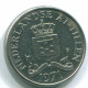 25 CENTS 1971 ANTILLES NÉERLANDAISES Nickel Colonial Pièce #S11563.F.A - Niederländische Antillen