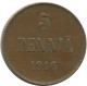 5 PENNIA 1916 FINLANDIA FINLAND Moneda RUSIA RUSSIA EMPIRE #AB201.5.E.A - Finlandia