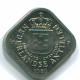 5 CENTS 1980 NETHERLANDS ANTILLES Nickel Colonial Coin #S12320.U.A - Antilles Néerlandaises