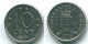 10 CENTS 1978 ANTILLES NÉERLANDAISES Nickel Colonial Pièce #S13572.F.A - Niederländische Antillen