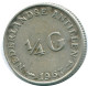 1/4 GULDEN 1967 ANTILLAS NEERLANDESAS PLATA Colonial Moneda #NL11538.4.E.A - Niederländische Antillen