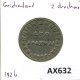 2 DRACHMAI 1926 GRECIA GREECE Moneda #AX632.E.A - Griechenland