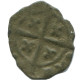 CRUSADER CROSS Authentic Original MEDIEVAL EUROPEAN Coin 0.4g/14mm #AC381.8.E.A - Otros – Europa