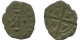 CRUSADER CROSS Authentic Original MEDIEVAL EUROPEAN Coin 0.4g/14mm #AC381.8.E.A - Otros – Europa