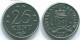 25 CENTS 1970 ANTILLAS NEERLANDESAS Nickel Colonial Moneda #S11463.E.A - Antilles Néerlandaises