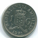 1 GULDEN 1971 ANTILLAS NEERLANDESAS Nickel Colonial Moneda #S12014.E.A - Antilles Néerlandaises