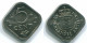 5 CENTS 1980 NIEDERLÄNDISCHE ANTILLEN Nickel Koloniale Münze #S12321.D.A - Niederländische Antillen