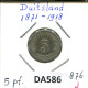 5 PFENNIG 1876 J ALEMANIA Moneda GERMANY #DA586.2.E.A - 5 Pfennig