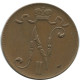 5 PENNIA 1916 FINLAND Coin RUSSIA EMPIRE #AB153.5.U.A - Finlandia