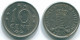 10 CENTS 1970 NETHERLANDS ANTILLES Nickel Colonial Coin #S13327.U.A - Antilles Néerlandaises