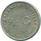 1/10 GULDEN 1966 ANTILLES NÉERLANDAISES ARGENT Colonial Pièce #NL12871.3.F.A - Netherlands Antilles