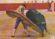 NE 22 - CORRIDA - DEMI VERONIQUE - TORERO : CHAMACO - MEDIA VERONICA - CARTE COULEURS - 2 SCANS - Stierkampf