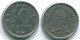 10 CENTS 1970 NIEDERLÄNDISCHE ANTILLEN Nickel Koloniale Münze #S13350.D.A - Niederländische Antillen